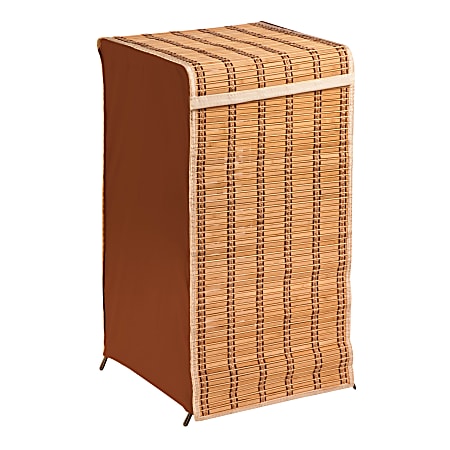 Honey-Can-Do Tall Wicker Hamper, Natural