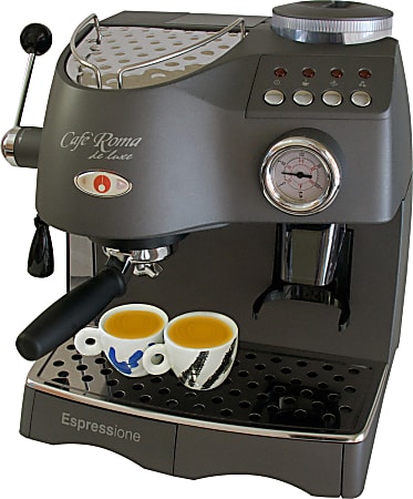 Espressione Café Roma Espresso Machine And Grinder, Anthracite