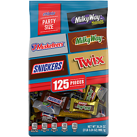 Mars Mixed Minis Size Chocolate Candy Bars Variety