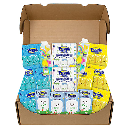 Peeps Medium Assortment Box, Box Of 16 Packs