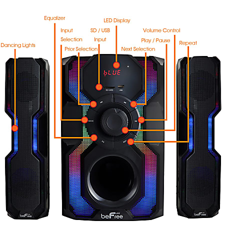 Befree sound 2.1 channel surround sound bluetooth speaker system on sale