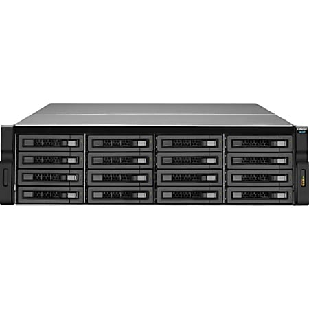 QNAP REXP-1600U-RP DAS Array - 16 x HDD Supported - 64 TB Supported HDD Capacity - 16 x SSD Supported - 64 TB Supported SSD Capacity