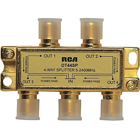RCA 4 - Way 2.4 Ghz Splitter Bi-Directional - 2.40 GHz - 5 MHz to 2.40 GHz