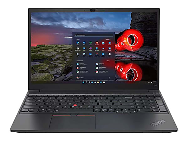 Lenovo ThinkPad E15 G3 20YG003FUS 15.6" Laptop - AMD Ryzen 5 5500U Hexa-core (6 Core) 2.10 GHz - 16 GB  - 8 GB On-board Memory - 256 GB SSD - Black  - Windows 10 Pro - AMD Radeon Graphics - 10.30 Hours Battery