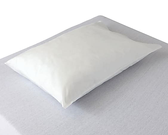 Medline Multi-Layer Disposable SMS Pillowcases, 20" x 29", White, 10 Pillowcases Per Box, Case Of 10 Boxes