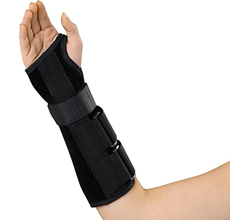 Medline Deluxe Wrist & Forearm Splint, Right, X-Large, Black