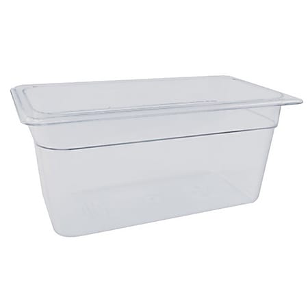 Cambro 1/3 Size Camwear Food Pan, 8" x 7" x 13", Clear