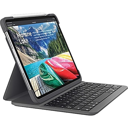 Logitech® Slim Folio Pro Keyboard Case, 11"