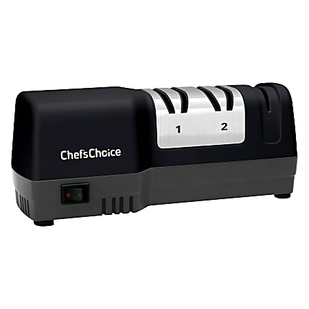 Edgecraft Chef's Choice 3-Stage Hybrid Knife Sharpener, Black/Silver