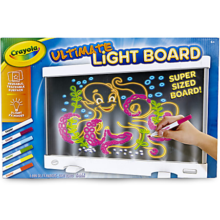 A blue box for a drawing light board