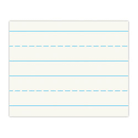 FORAY® Stock Ruled Storybook Paper, 1" Heading, 1" Rule, 1/2" Mid Line, 1/2" Skip Space, Pack Of 500 Sheets