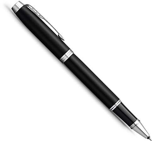 Waterman Hémisphère-rollerballpen | Roestvrij Staal Met Chromen Rand Fijne Punt Zwarte Inkt Cadeauverpakking