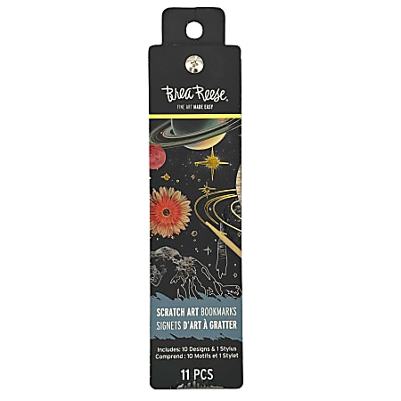 Brea Reese® Scratch Art Bookmark Kit, Surreal, 1-9/10" x 7", Kit Of 11 Pieces