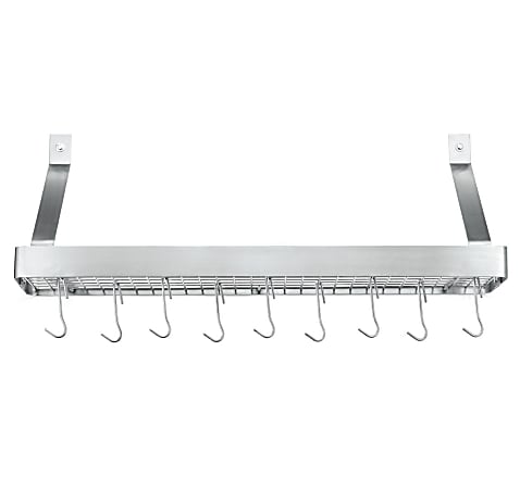 Cuisinart™ Rectangular Bookshelf Rack, 36”, Silver