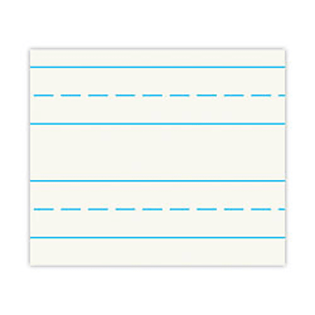 Office Depot® Brand Stock Ruled Newsprint Paper, Grade 3, 1/2" Heading, 1/2" Ruling, 1/4" Midline, 1/2" Skip Space, 11" x 8 1/2", Pack Of 500 Sheets