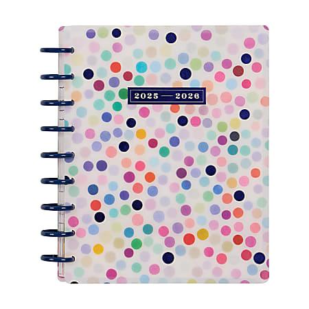2025-2026 Happy Planner Monthly/Weekly Classic Happy Planner, 7" x 9-1/4", Radiant Spectrum, July 2025 To June 2026, PD0024C052
