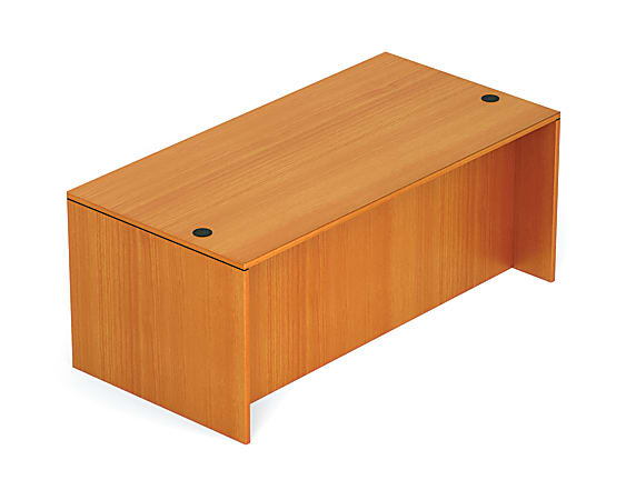 Offices To Go™ Superior Laminate Series Desk, Rectangular Desk Shell, 29 1/2"H x 71"W x 36"D, American Cherry