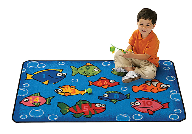 Carpets for Kids KIDValue Rugs Something Fishy Rug 3 x 4 12 Blue ...