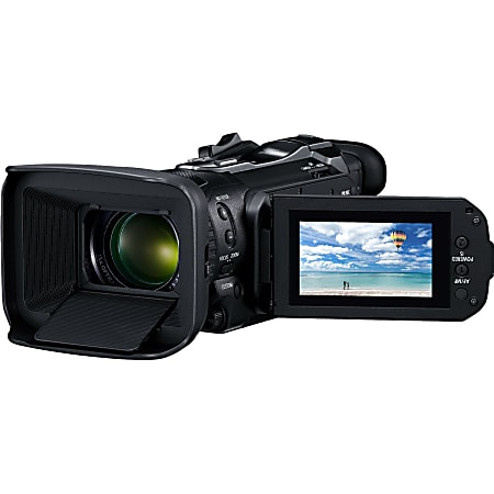 Canon VIXIA HF G60 Digital Camcorder - 3" LCD Touchscreen - CMOS - 4K - Black - 16:9 - 8.3 Megapixel Video - H.264/MPEG-4 AVC, MP4 - 15x Optical Zoom - Electronic, Optical (IS) - HDMI - USB - SD, SDXC, SDHC - Memory Card