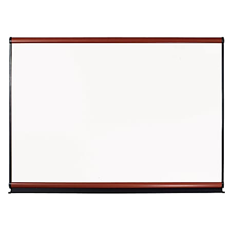 Quartet® Connectables Magnetic Dry-Erase Board, 72" x 48", Mahogany Finish