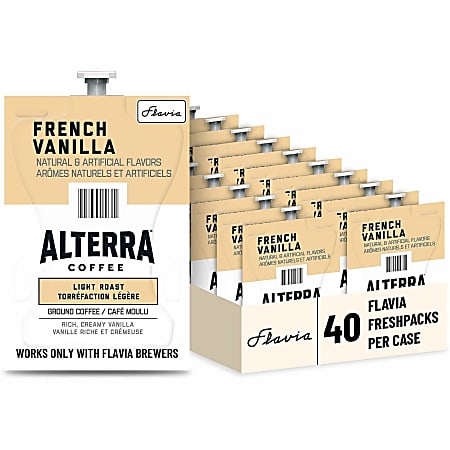 Flavia Freshpack Alterra French Vanilla Flavored Coffee, 48721