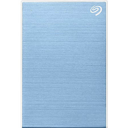 Seagate One Touch STKB1000402 1 TB Portable Hard Drive - 2.5" External - Light Blue - USB 3.0 - 2 Year Warranty