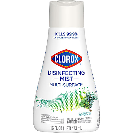 Clorox&reg; Disinfecting Mist Multi-Surface Spray Refill, Eucalyptus Peppermint, 16 Fl Oz