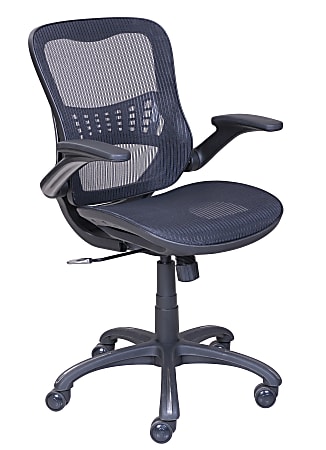 Serta Fusion Ergonomic Mid-Back Mesh Chair, Black/Black