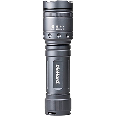 DieHard® 1,700-Lumen 1-LED Battery-Powered Twist Focus Flashlight, 1-13/16” x 1-13/16”, Black