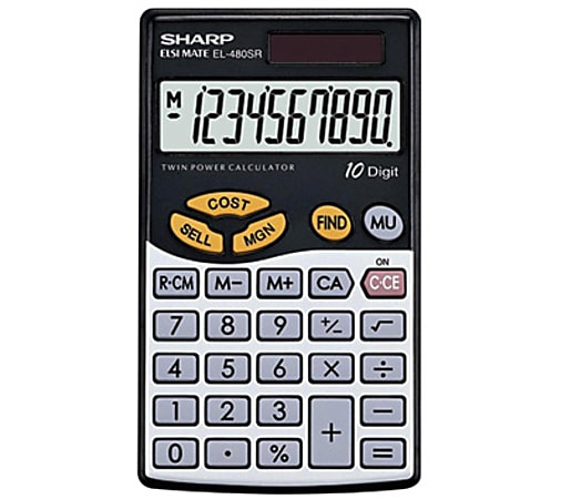 Sharp Calculators EL480 Handheld Calculator