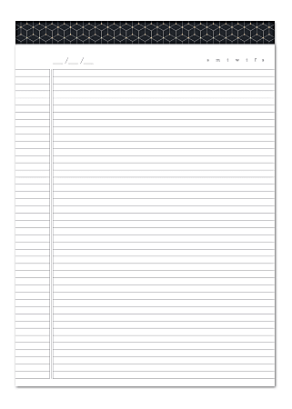 U Brands® Fashion Letter-Size Padfolio Refill Pads, 8-1/2" x 11", College Ruled, 60 Sheets, Pack Of 2 Pads
