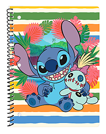 Disney Lilo & Stitch Single Subject Wide Ruled Notebook, 8.5" x 11", 70 Sheets