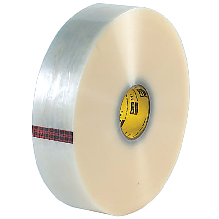 3M® 371 Carton Sealing Tape, 3" x 1,000 Yd., Clear, Case Of 4