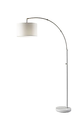 Adesso® Preston Arc Lamp, 76”H, White