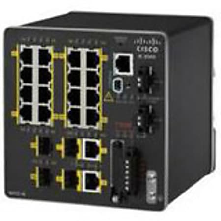Cisco IE-2000-16PTC-G-L Ethernet Switch - 18 Ports - Manageable - 10/100Base-TX - 2 Layer Supported - 2 SFP Slots - Rail-mountable - 5 Year Limited Warranty
