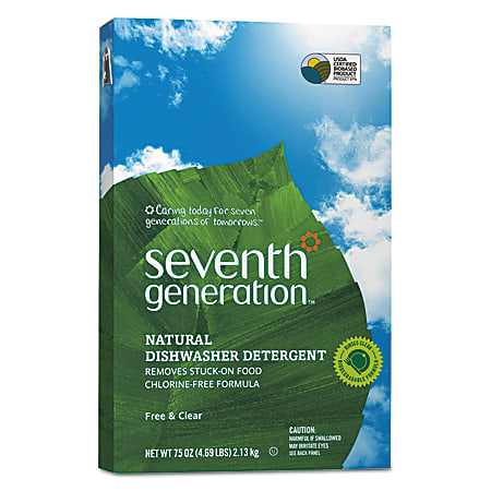 Seventh Generation® Natural Automatic Dishwasher Powder, Free And Clear, 75 Oz