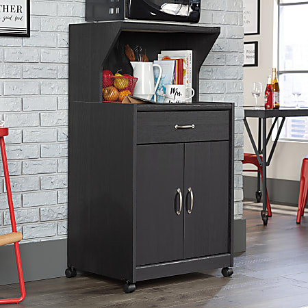 Sauder cheap microwave stand