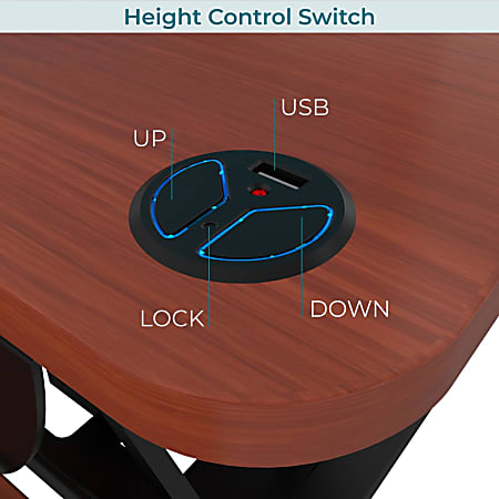 VersaDesk Power Pro Corner Push Button Electric Height Adjustable