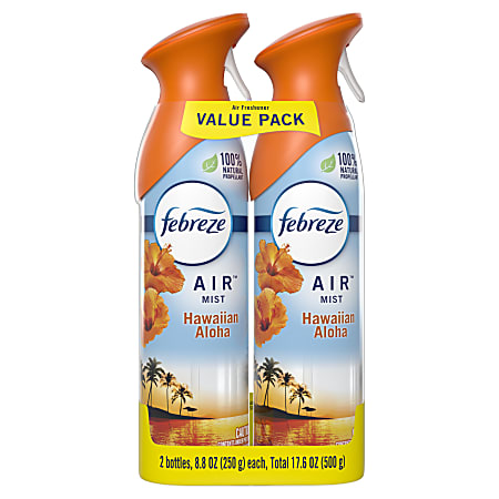 Febreze® AIR Freshener, Hawaiian Aloha, 17.6 Oz, Pack Of 2