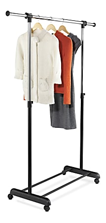 Honey Can Do Expandable Garment Rack 66 34 H x 17 14 W x 50 D