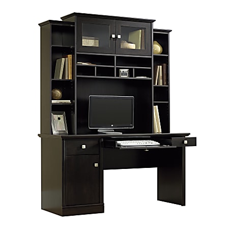 Sauder® Conrad Computer Desk And Hutch, Estate Black