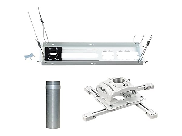 Chief RPA Elite Universal Projector Kit - Includes Projector Mount, Threaded Column, and Suspended Ceiling Kit - White - Mounting kit (extension column, ceiling mount, suspended ceiling plate) - for projector - white - ceiling mountable