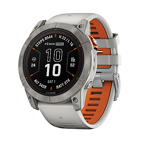 Garmin fenix 7X Pro Sapphire Solar Edition Smartwatch, Fog Gray