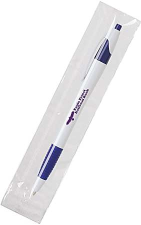 Custom Resolve Cello-Wrapped Pen, Medium Point, 0.5 mm, Blue Ink