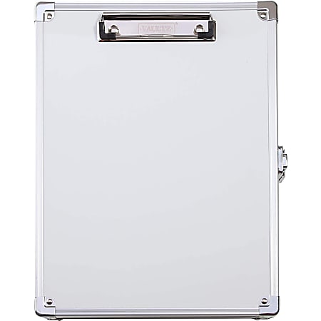 Vaultz Locking Storage Clipboard, 2" x 10", White