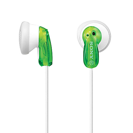 Sony® MDR-E9LP Earbuds, Green