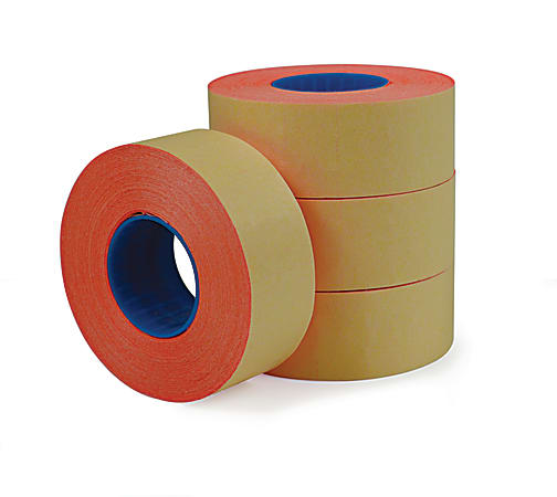 Office Depot® Brand 2-Line Price-Marking Labels, Red, 1,000 Labels Per Roll, Pack Of 4 Rolls
