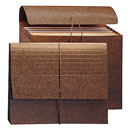 Smead® 6-Pocket Leather-Like Partition Wallets, Letter Size, 5