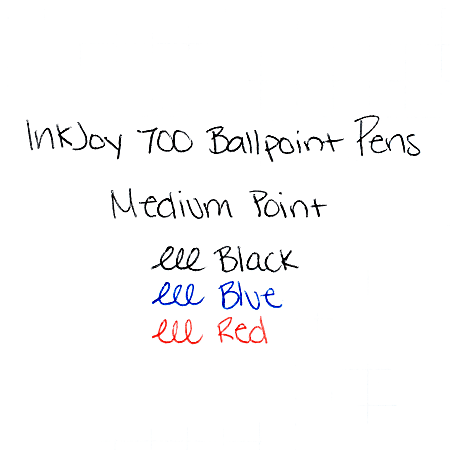 Paper Mate InkJoy 700RT Retractable Ballpoint Pens Medium Point 1.0 mm White  Barrels Black Ink Pack Of 4 - Office Depot