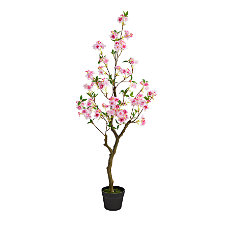 Nearly Natural Cherry Blossom 48”H Artificial Plant With